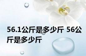 56.1公斤是多少斤 56公斤是多少斤 