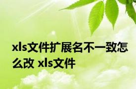 xls文件扩展名不一致怎么改 xls文件 