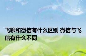 飞聊和微信有什么区别 微信与飞信有什么不同