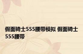 假面骑士555腰带模拟 假面骑士555腰带 