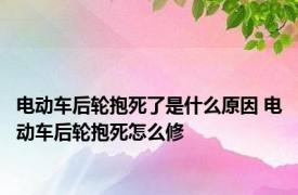 电动车后轮抱死了是什么原因 电动车后轮抱死怎么修 