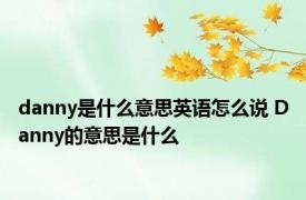 danny是什么意思英语怎么说 Danny的意思是什么