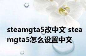 steamgta5改中文 steamgta5怎么设置中文 