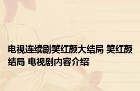 电视连续剧笑红颜大结局 笑红颜结局 电视剧内容介绍