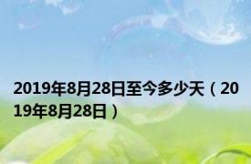 2019年8月28日至今多少天（2019年8月28日）