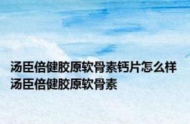 汤臣倍健胶原软骨素钙片怎么样 汤臣倍健胶原软骨素 