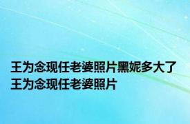 王为念现任老婆照片黑妮多大了 王为念现任老婆照片 