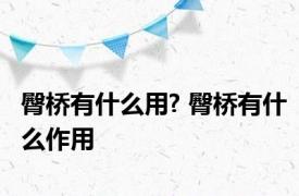 臀桥有什么用? 臀桥有什么作用