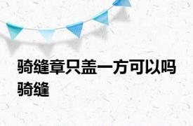 骑缝章只盖一方可以吗 骑缝 