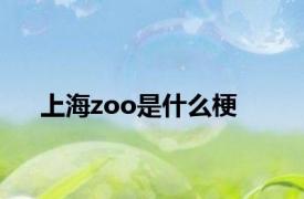 上海zoo是什么梗