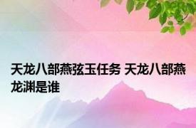 天龙八部燕弦玉任务 天龙八部燕龙渊是谁