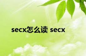 secx怎么读 secx 