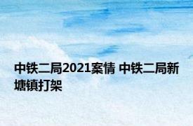 中铁二局2021案情 中铁二局新塘镇打架 