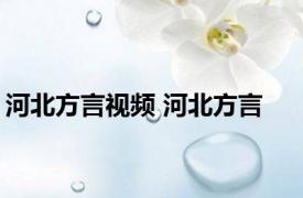 河北方言视频 河北方言 