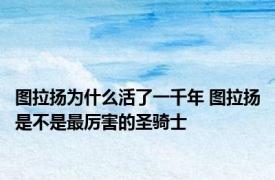 图拉扬为什么活了一千年 图拉扬是不是最厉害的圣骑士