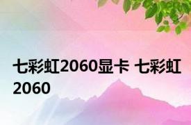 七彩虹2060显卡 七彩虹2060 