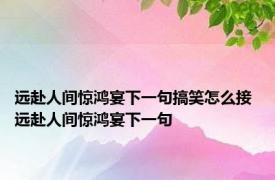 远赴人间惊鸿宴下一句搞笑怎么接 远赴人间惊鸿宴下一句 