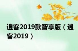 逍客2019款智享版（逍客2019）