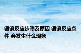 银镜反应步骤及原因 银镜反应条件 会发生什么现象