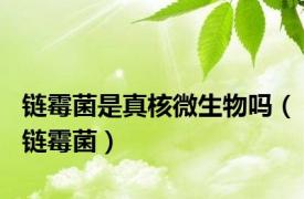 链霉菌是真核微生物吗（链霉菌）