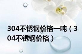 304不锈钢价格一吨（304不锈钢价格）