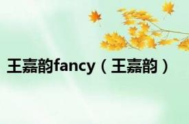 王嘉韵fancy（王嘉韵）