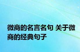 微商的名言名句 关于微商的经典句子