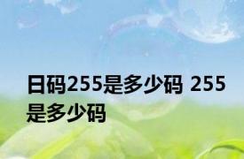 日码255是多少码 255是多少码 