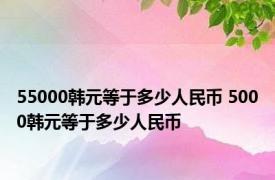 55000韩元等于多少人民币 5000韩元等于多少人民币 