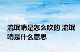 流氓哨是怎么吹的 流氓哨是什么意思