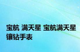 宝航 满天星 宝航满天星镶钻手表 