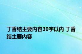 丁香结主要内容30字以内 丁香结主要内容