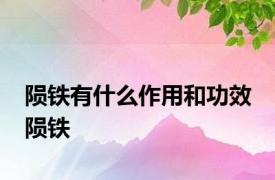 陨铁有什么作用和功效 陨铁 