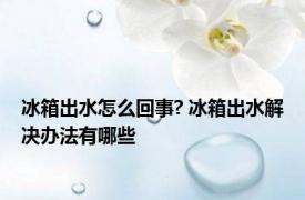 冰箱出水怎么回事? 冰箱出水解决办法有哪些