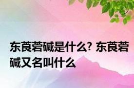 东莨菪碱是什么? 东莨菪碱又名叫什么