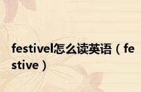 festivel怎么读英语（festive）