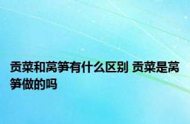 贡菜和莴笋有什么区别 贡菜是莴笋做的吗