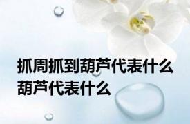 抓周抓到葫芦代表什么 葫芦代表什么