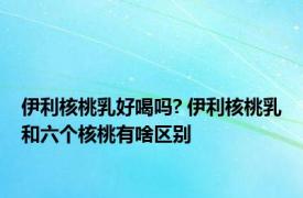 伊利核桃乳好喝吗? 伊利核桃乳和六个核桃有啥区别