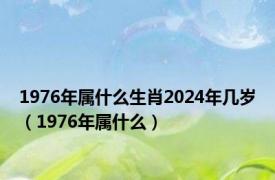 1976年属什么生肖2024年几岁（1976年属什么）