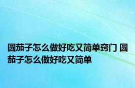 圆茄子怎么做好吃又简单窍门 圆茄子怎么做好吃又简单