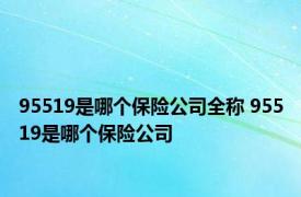 95519是哪个保险公司全称 95519是哪个保险公司