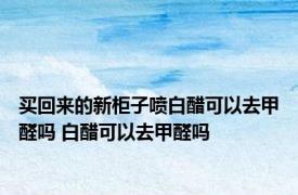 买回来的新柜子喷白醋可以去甲醛吗 白醋可以去甲醛吗