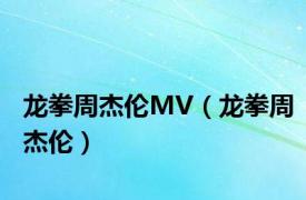 龙拳周杰伦MV（龙拳周杰伦）