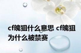 cf魄狙什么意思 cf魄狙为什么被禁赛