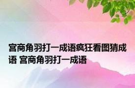 宫商角羽打一成语疯狂看图猜成语 宫商角羽打一成语