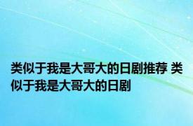 类似于我是大哥大的日剧推荐 类似于我是大哥大的日剧