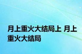 月上重火大结局上 月上重火大结局