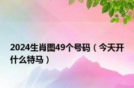 2024生肖图49个号码（今天开什么特马）