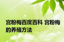 宫粉梅百度百科 宫粉梅的养殖方法